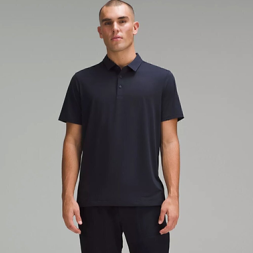 Lululemon Men's Evolution Short-Sleeve Polo Shirt Nautical Navy Size Small